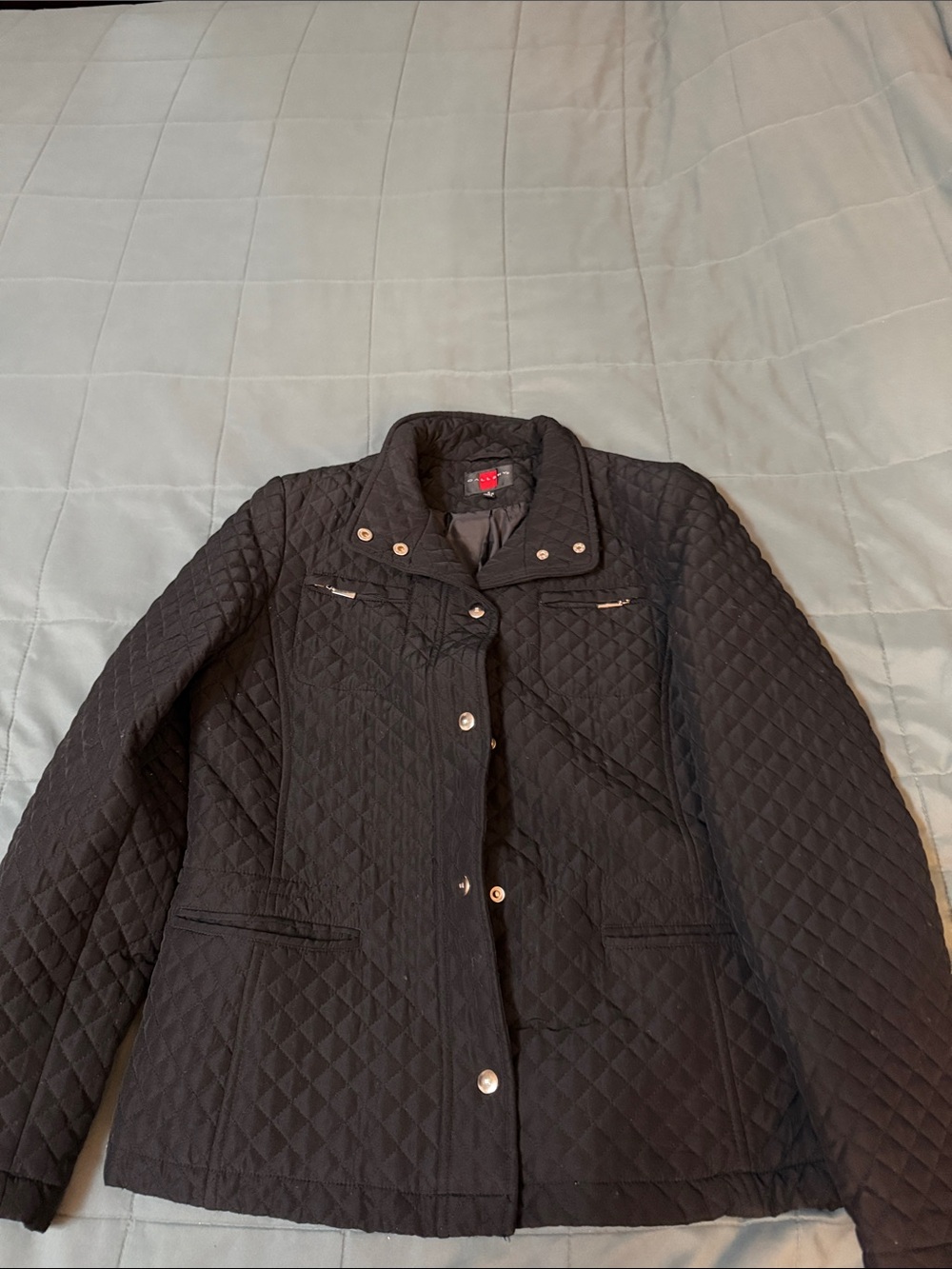 Gallery Black Quilted Women's Puffer Jacket